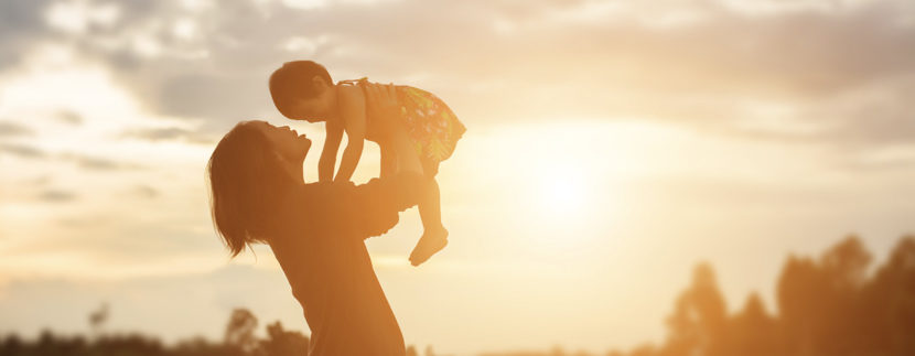 Mother Holding Child